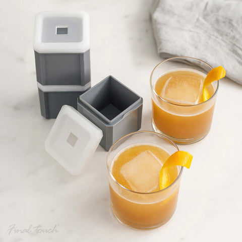 Final Touch King Cube Ice Molds, Set of 3