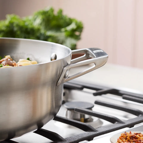 Zwilling Motion Stainless Steel Chef's Pan with Lid, 4 qt.