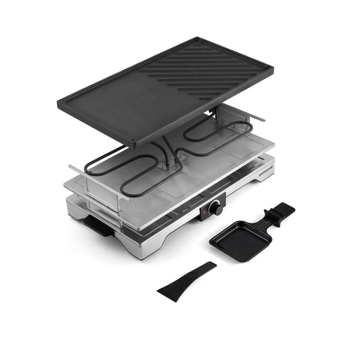 Swissmar Verso In/Outdoor Raclette Grill with Cast Iron Top