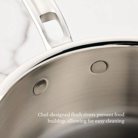 Hestan ProBond Luxe Stainless Steel Saucier with Lid, 2qt.