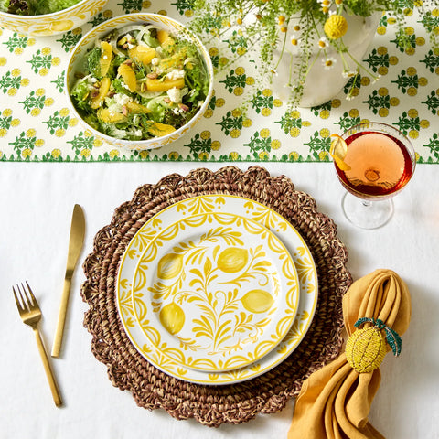 Sur La Table Citrus Bloom Floral Runner, 16" x 108"