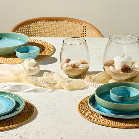 Sur La Table Driftwater Reactive Glaze Salad Plate